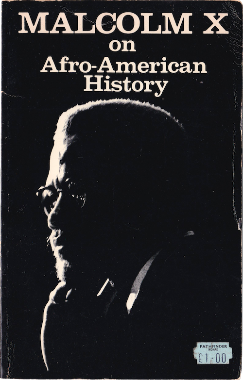 Malcolm X on Afro-American History Book Cover